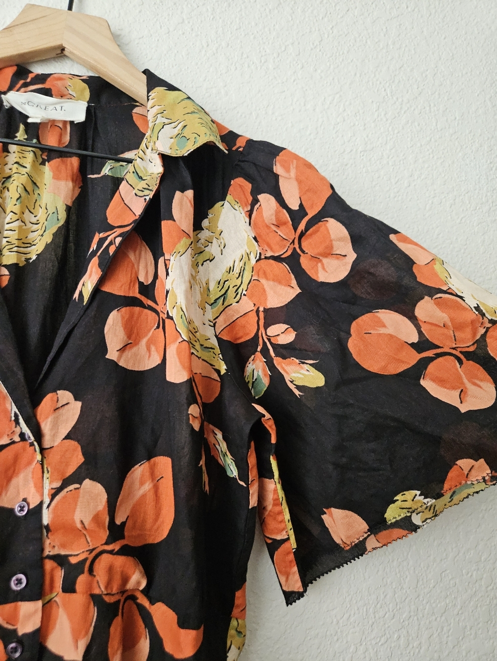 The GREAT. the Bridge dress in cabbage rose floral, 2 ( medium ) - Picture 12 of 15